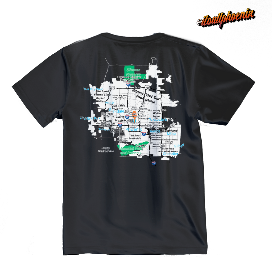 Phoenix Map Meme Embroidered Shirt