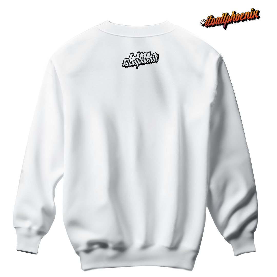 itsallphoenix Bubble Font Crew neck sweatshirt