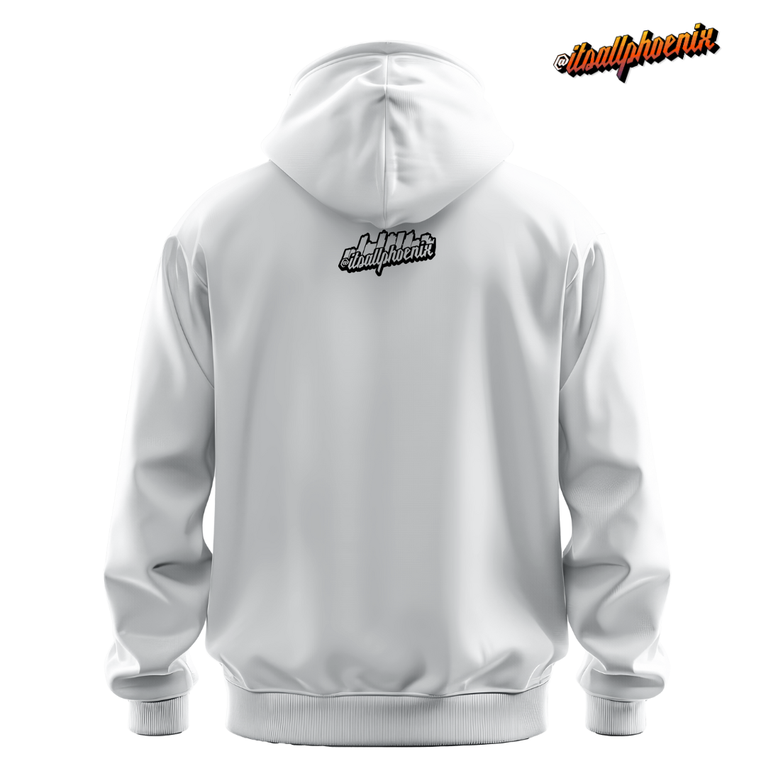 itsallphoenix bubble font hoodie